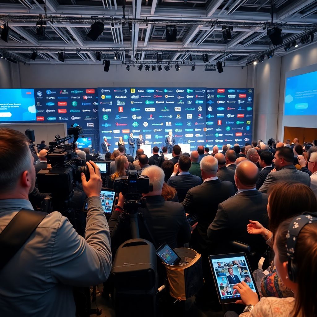 Фоторепортаж: репортаж с пресс-зоны главного события дня