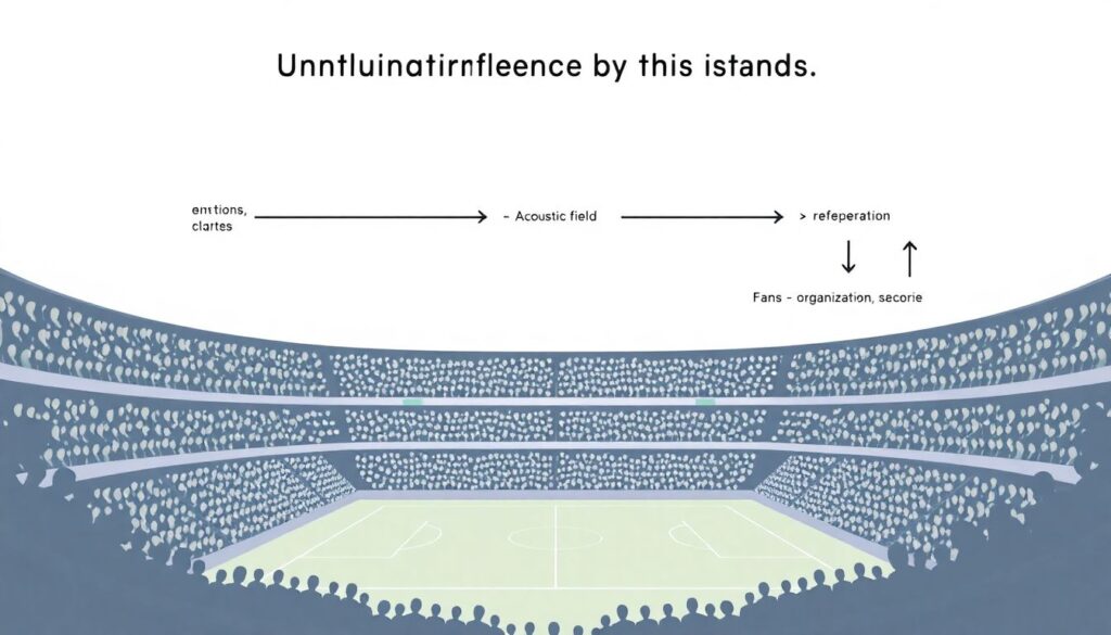 Эмоции фанатов на домашнем стадионе: громкость и синергия - иллюстрация