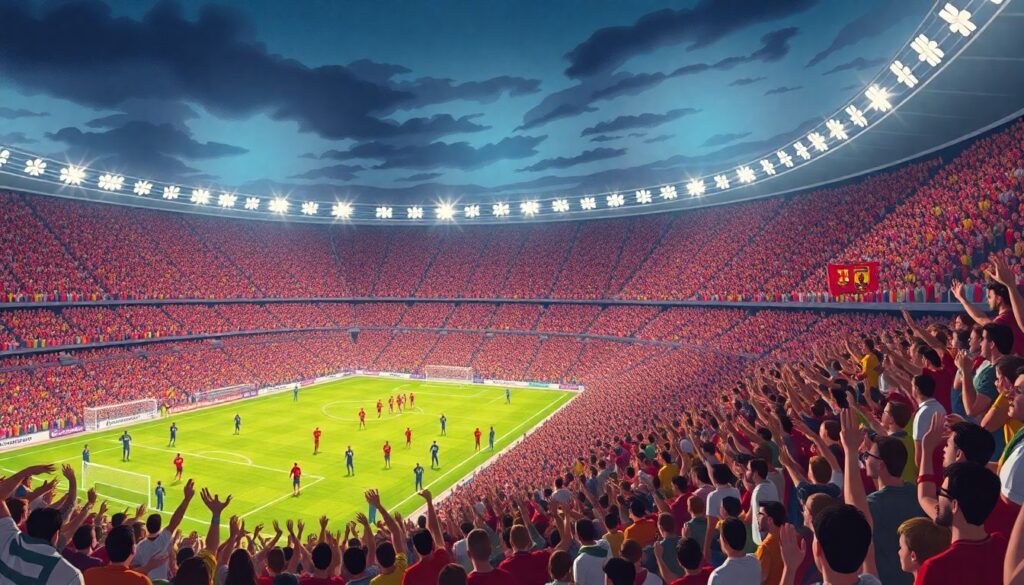 Эмоции фанатов после возвращения на стадион - иллюстрация