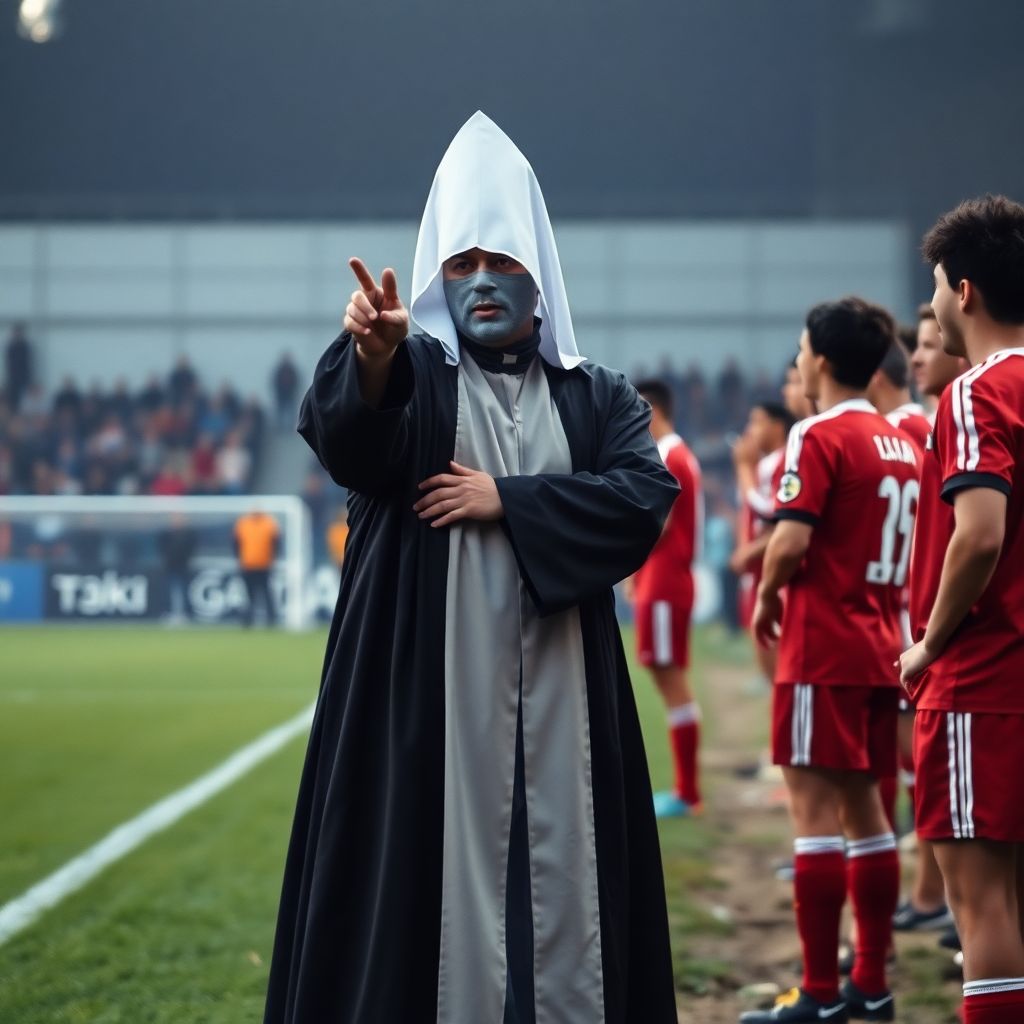 Футбольный скандал в Италии: тренер Унион Мулаццано переоделся священником