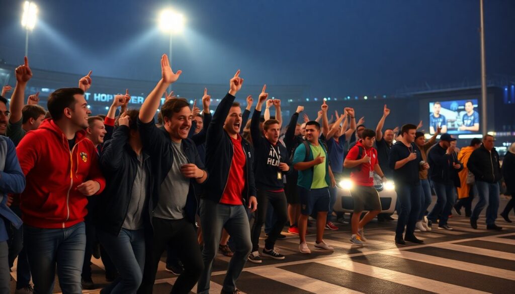 Эмоции после драматичной победы: репортаж из сектора - иллюстрация