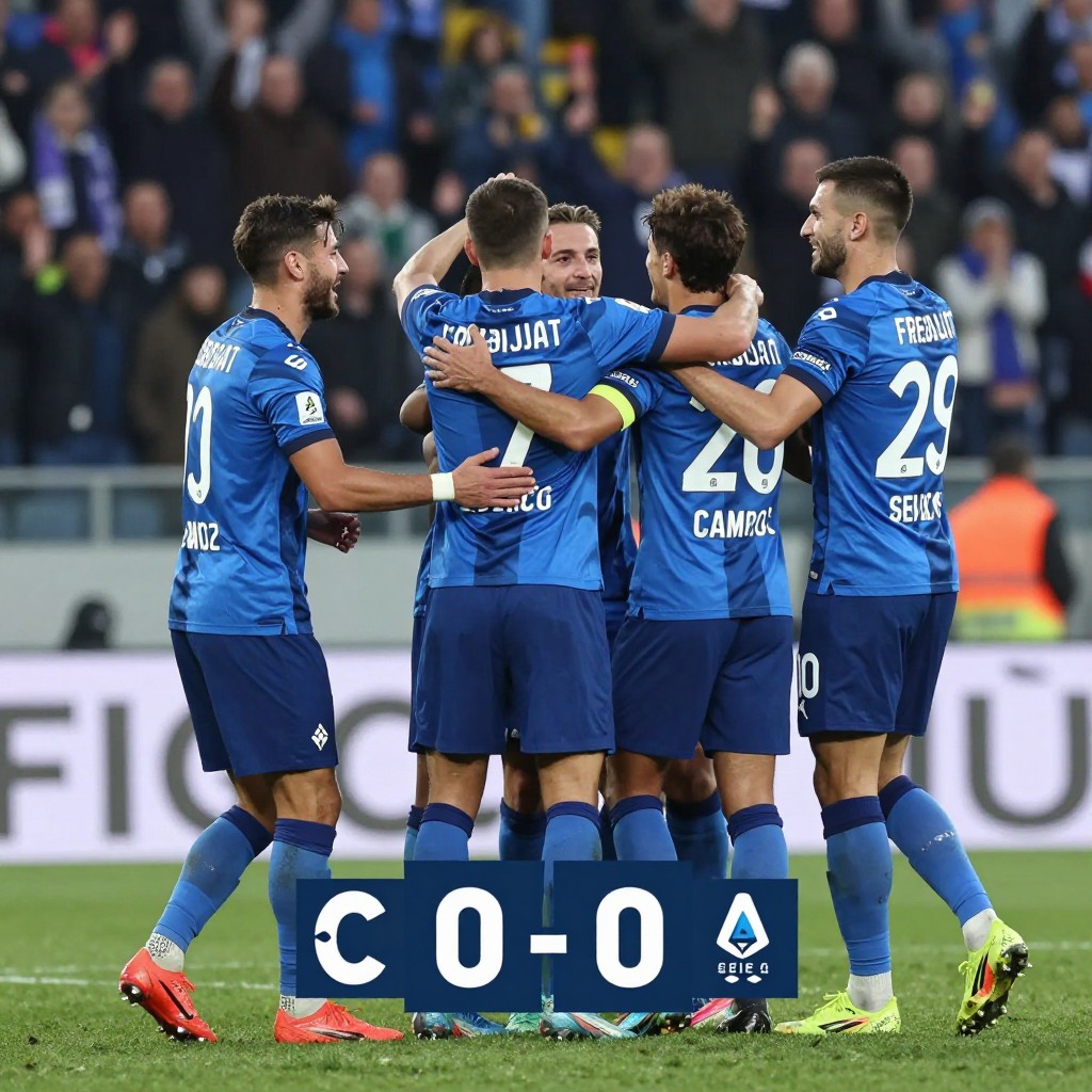 «Фрозиноне» обыграл «Комо» со счетом 2:0 и вошел в пятерку Серии А